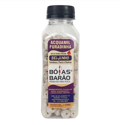 RAÇÃO BARÃO ACQUAMIL FURADINHA 120G - comprar online