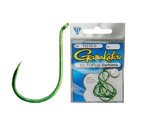ANZOL GAMAKATSU OCTOPUS BARBLESS GRN Nº4/0 C/ 6UN
