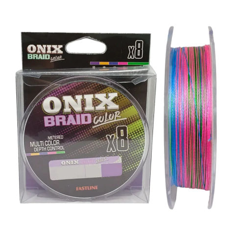 LINHA FASTLINE ONIX BRAID MULTICOLOR 80LB 300M