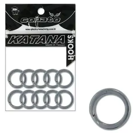 SPLIT RING KATANA Nº4 60LBS C/ 10UN