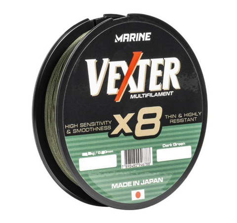 LINHA MARINE VEXTER X8 100LBS 300M DARK GREEN