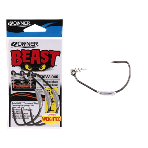 ANZOL OWNER WEIGHTED SHANK TWISTILOCK N°8/0 C/ 3UN