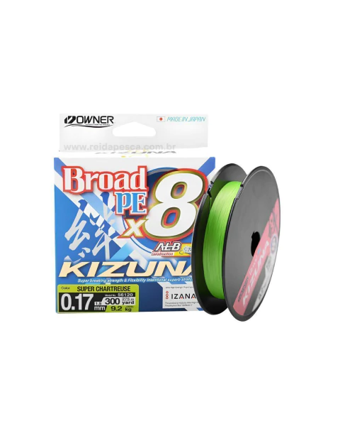 LINHA OWNER BROAD KIZUNA PE X8 0.36MM 275M