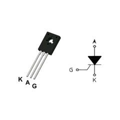 Tiristor C106D 400V 4A C106 TIC106 SCR TO126 Arduino Nubbeo en internet