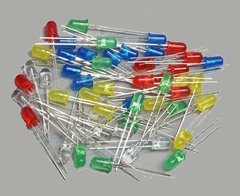 Pack 50 Leds 5mm Rojos Amarillos Verdes Azul Blanco Nubbeo