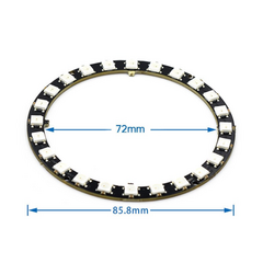 Anillo 24 Leds RGB 5050 WS2812 Neopixel Cjmcu Arduino Nubbeo - Nubbeo