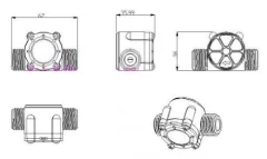 Caudalimetro Sensor Flujo 30 Ltr/min Yf-s201 Arduino Nubbeo - Nubbeo