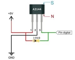 Sensor Efecto Hall A3144 Detector Campo Magnetico Nubbeo - comprar online