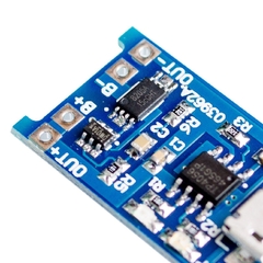 Cargador Bateria Litio Ion 3.7V TP4056 Microusb con Proteccion Nubbeo - comprar online