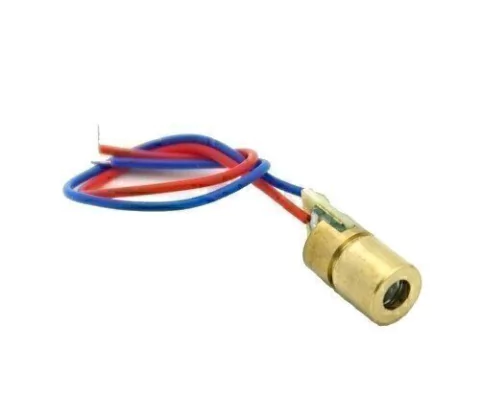 Led Diodo Laser 5v 5mw Rojo Con Lente Cables Arduino Nubbeo