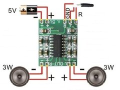 Mini Amplificador Digital Pam8403 Audio Estereo 3w Nubbeo - tienda online