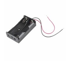 Portapila 2 Pila Bateria 18650 Salida Cables Arduino Nubbeo