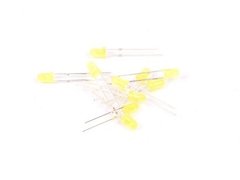 Pack 10 Leds 3mm Amarillo Difuso Arduino Nubbeo