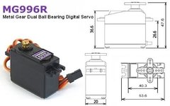 Servo Mg996 Digital 10kg-13kg Torque Metal Nubbeo - tienda online