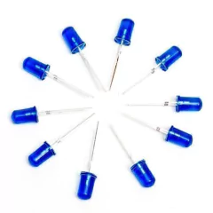 Pack 10 Leds 5mm Azul Difuso Arduino Nubbeo