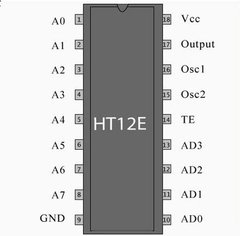Circuito Integrado Codificador Control Remoto Ht12e Nubbeo en internet