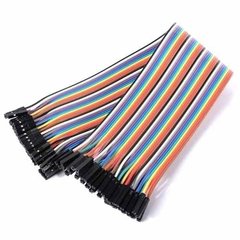 Pack 40 Cables 30cm Protoboard Hembra Hembra Dupont Nubbeo en internet