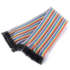 Pack 40 Cables 30cm Protoboard Hembra Hembra Dupont Nubbeo en internet