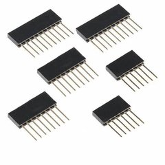Pack 6 Tiras Pines Hembra De 10mm Paso 2.54mm Nubbeo