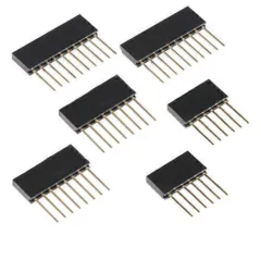 Pack 6 Tiras Pines Hembra De 10mm Paso 2.54mm Nubbeo