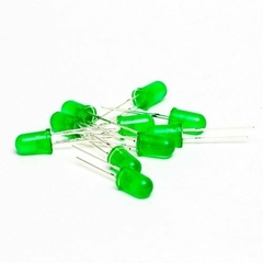 Pack 100 Leds 5mm Verde Difuso Arduino Nubbeo - comprar online