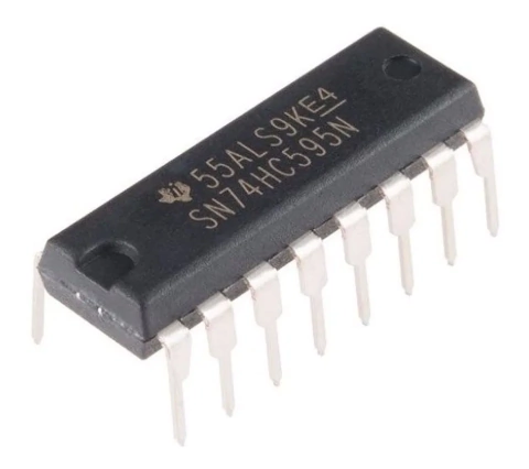 Circuito Integrado 74HC595 Registro De Desplazamiento Nubbeo