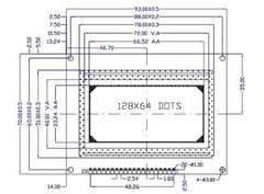 Imagen de Display Lcd 128x64 Grafico Spi St7920 Glcd Nubbeo