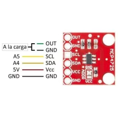 Conversor Digital Analogico Dac Mcp4725 Arduino Nubbeo - tienda online