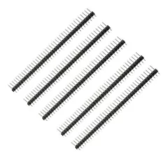 Pack 5 Tiras De 40 Pines Macho Paso 2.54mm Nubbeo