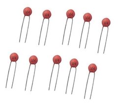 Pack X10 Capacitor Ceramico 100nf 0.1uf 104 Arduino Nubbeo