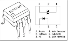 Optoacoplador MOC3021 Optotriac Salida Driver De Triac Nubbeo en internet