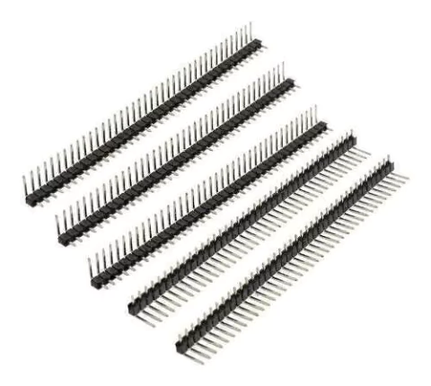Pack 5 Tiras De 40 Pines Macho 90 Grados Paso 2.54mm Nubbeo - comprar online