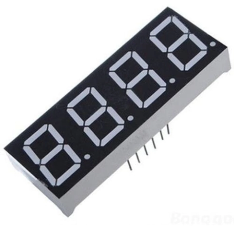 Display 7 Segmentos 4 Digitos Anodo Comun 0.56 Rojo Arduino Nubbeo - comprar online