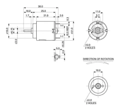 Motor Dc 2000 Rpm 3v A 6v Modelo 140 Nubbeo - Nubbeo