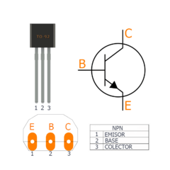 Pack 5x Transistor BC550 NPN 45V 100mA To92 Arduino Nubbeo en internet