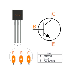 Pack 5x Transistor BC549 NPN 30V 100mA To92 Arduino Nubbeo en internet