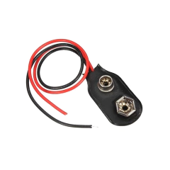 Conector Alimentación Batería De 9v Cables 15cm Nubbeo