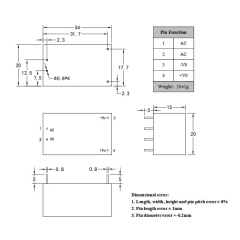 Modulo Fuente Alimentacion 220v Salida 12v 250ma 3w Nubbeo en internet