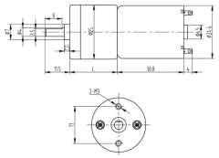 Motor con Caja Reductora JGA25-370 DC6V 60RPM Nubbeo - tienda online