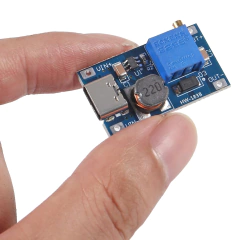 Fuente Step Up MT3608 Booster USB-C 28V DC Arduino Nubbeo - Nubbeo
