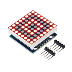 Modulo Display Rojo Matriz Puntos 64 Leds MAX7219 Nubbeo - Nubbeo