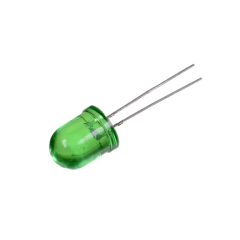 Pack 5 Leds 10mm Verde Cristal Cristalino Nubbeo - comprar online