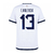 Camisa Seleção Equador Away 24/25 E.Valencia 13 Torcedor Masculina - Branco - comprar online