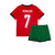 Kit Infantil Seleção Portugal Home 24/25 Ronaldo 7 Torcedor - Vermelho - comprar online