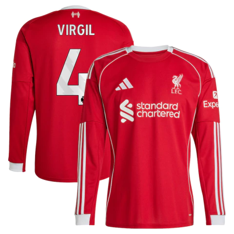 Camisa The Reds Home 25/26 Virgil 4 - Manga longa - comprar online