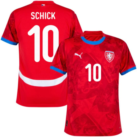 Camisa Seleção República Checa Home 24/25 Schick 10 Masculina