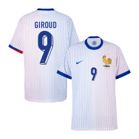 Camisa Seleção França Away 24/25 Giroud 9 Torcedor Masculina - Branco