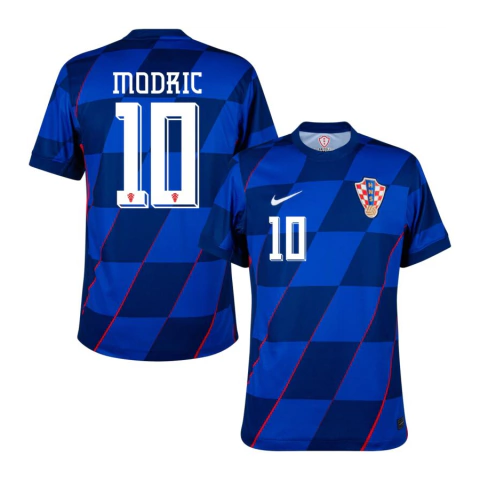 Camisa Seleção Croácia Away 24/25 Modrić 10 Torcedor Masculina - Azul