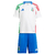 Kit Infantil Seleção Itália Away 24/25 sn° Torcedor - Branco