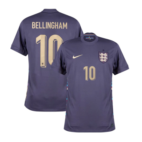 Camisa Seleção Inglaterra Home 24/25 Bellingham 10 Torcedor Masculina - Marinho
